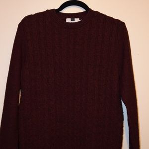 Topman Crewneck Burgundy Sweater